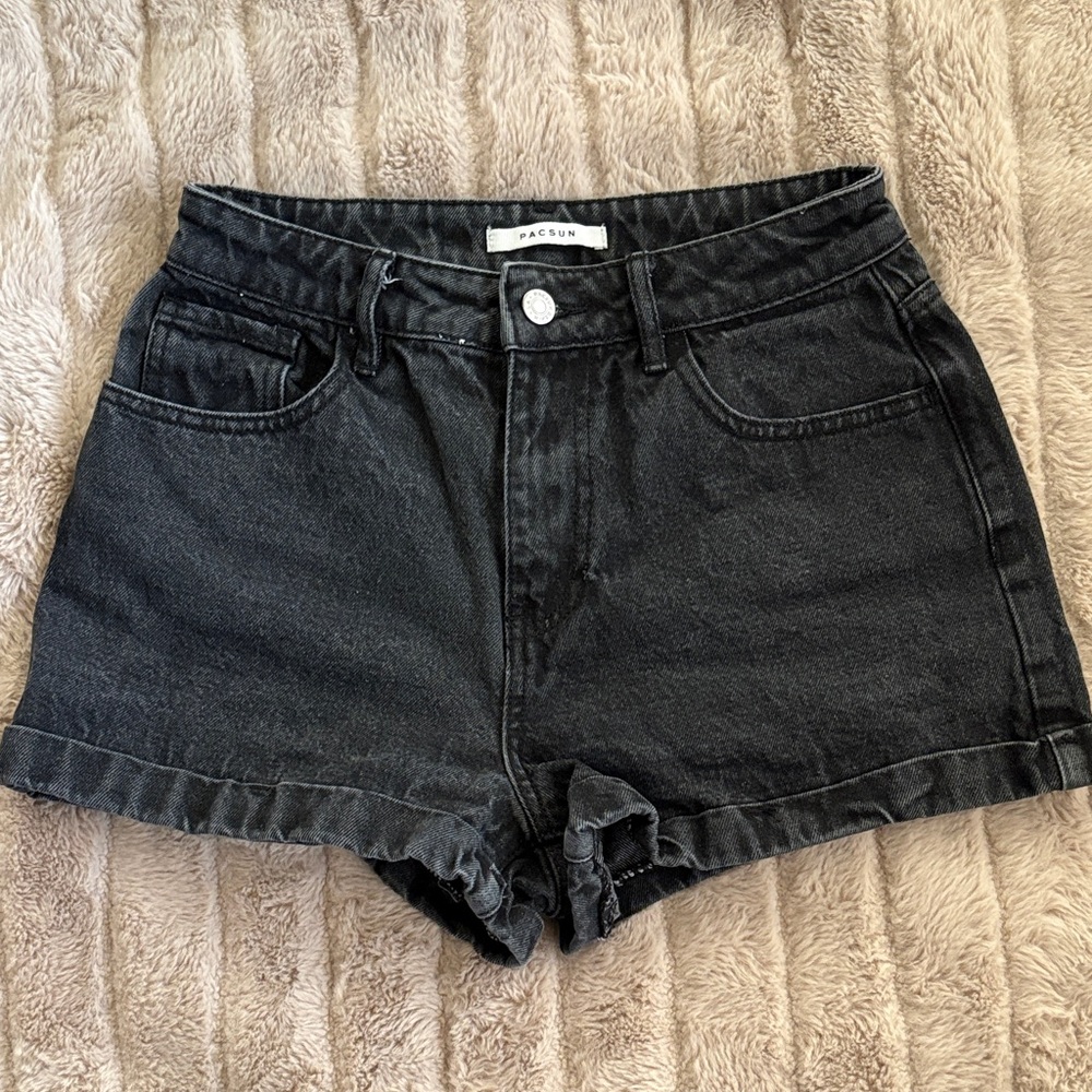 PacSun Black Jean Shorts
